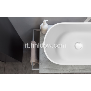 Lavabo per mobile in Solid Surface bianco di alta qualità